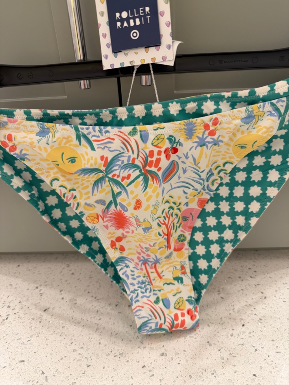 Roller Rabbit swim bottoms in size extra large